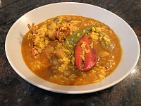 Arroz caldoso con bogavante y foie de pato
