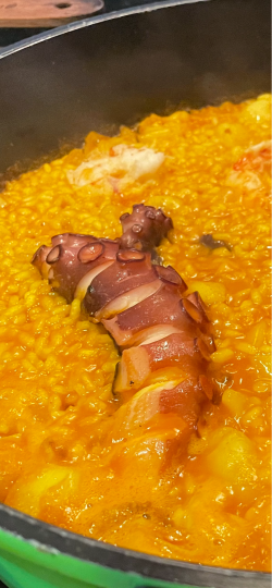 Arroz pulpo
