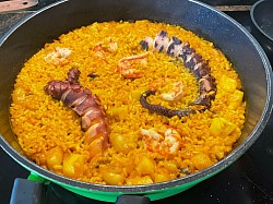 Arroz con pulpo